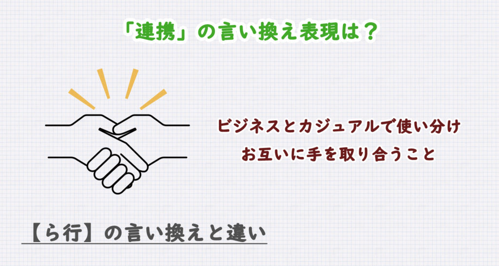 「連携」の言い換え表現は？ビジネス・カジュアル別に解説！