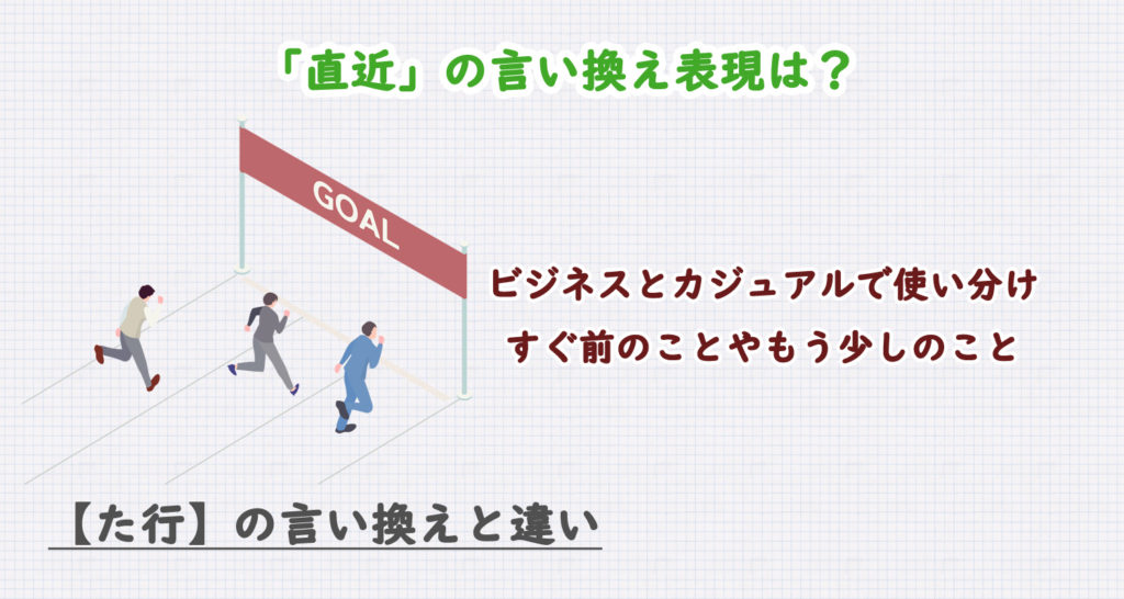 「直近」の言い換え表現は？ビジネス・カジュアル別に解説！