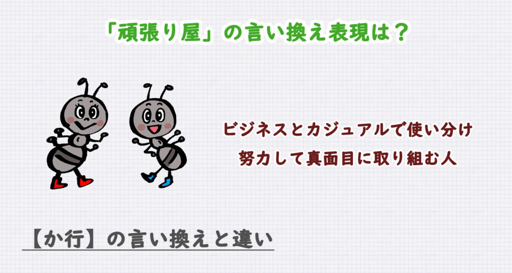 頑張り屋の言い換え表現は？ビジネス・カジュアル別に解説！