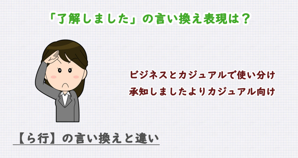 了解しましたの言い換え表現は？ビジネス・カジュアル別に解説！