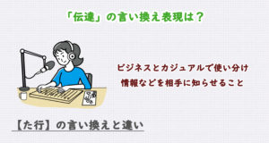 「伝達」の言い換え表現は？ビジネス・カジュアル別に解説！