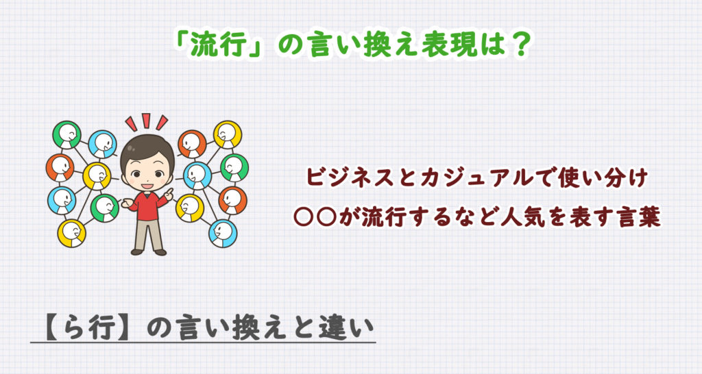 「流行」の言い換え表現は？ビジネス・カジュアル別に解説！