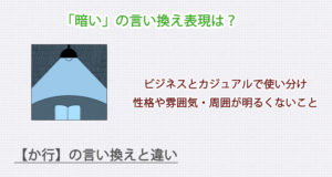 「暗い」の言い換え表現は？ビジネス・カジュアル別に解説！