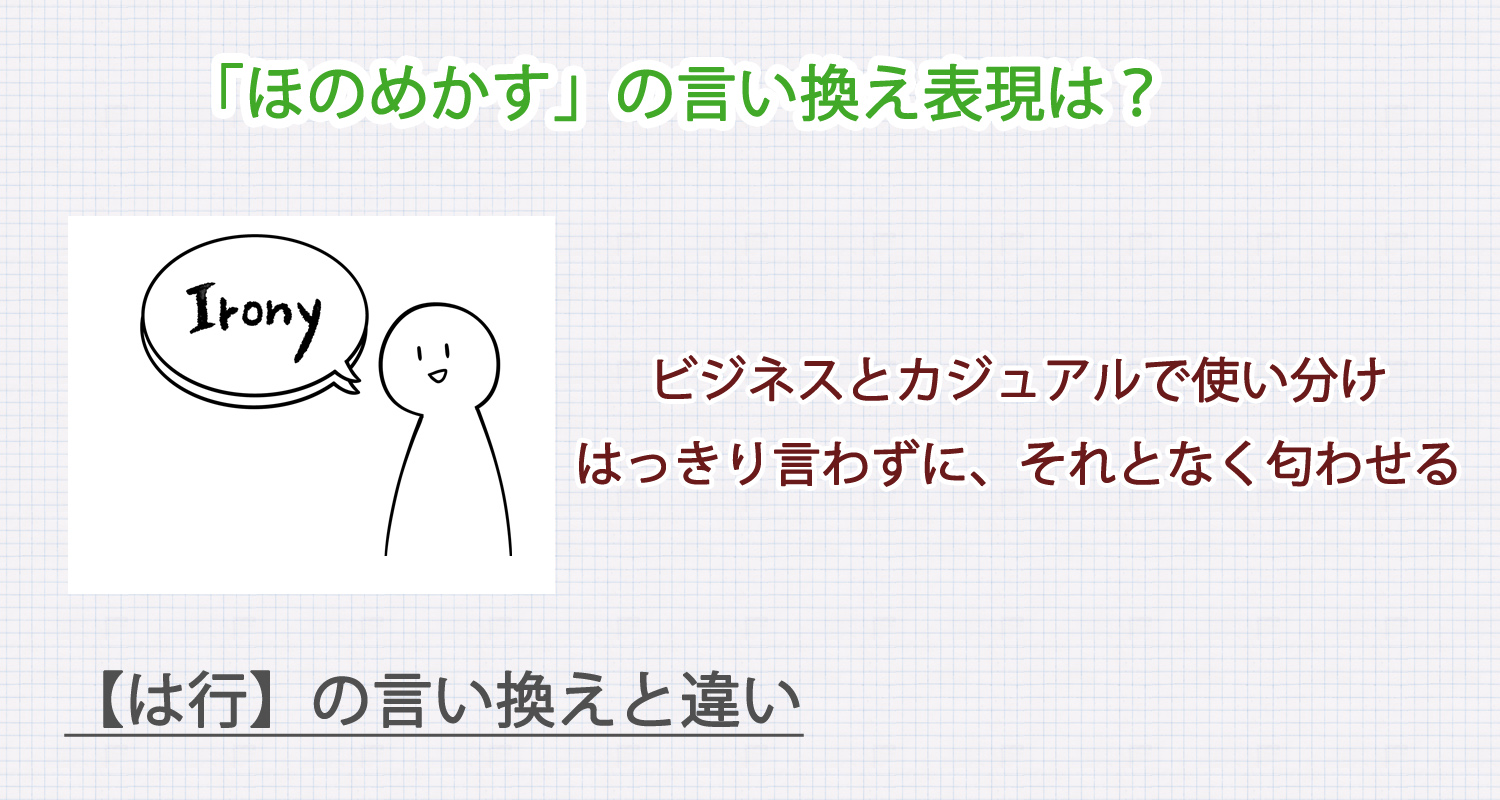ほのめかすの言い換え表現は？ビジネス・カジュアル別に解説！