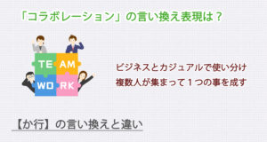 コラボレーションの言い換え表現は？ビジネス・カジュアル別に解説！