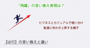 「飛躍」の言い換え表現は？ビジネス・カジュアル別に解説！