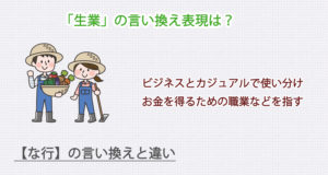 「生業」の言い換え表現は？ビジネス・カジュアル別に解説！
