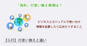 「流布」の言い換え表現は？ビジネス・カジュアル別に解説！