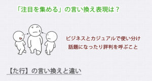 注目を集めるの言い換え表現は？ビジネス・カジュアル別に解説！